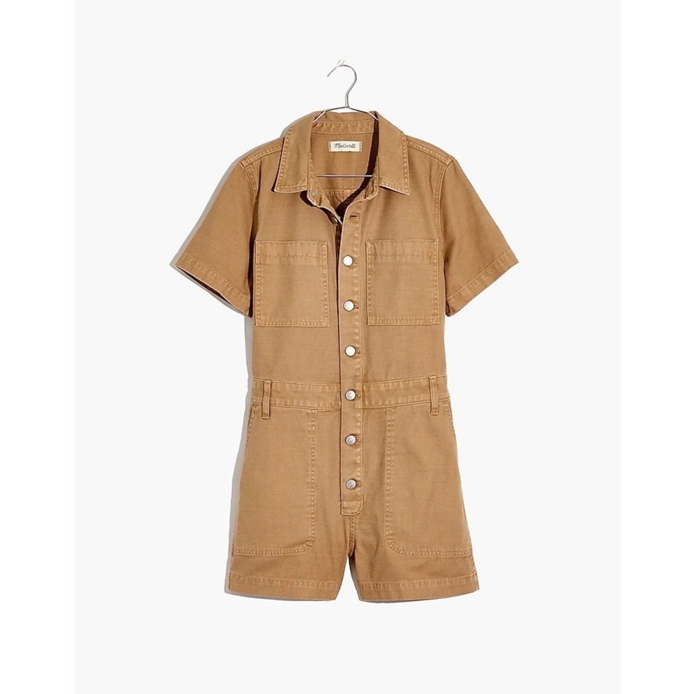 Madewell Garment-Dyed Relaxed Coverall Romper